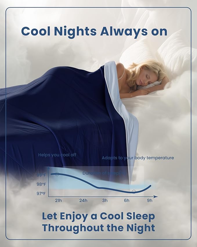 Cooling Silicone Foam Filled Cooling Comforter,Cooling Blanket for Hot Sleeper,Queen Size Summer Ice Comforter,All-Season Lightweight Bedding,Keep Cooling&Breathable All Night(88"x88")