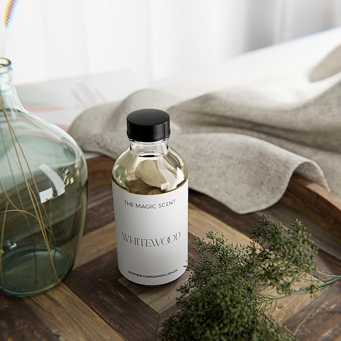 The Magic Scent Whitewood Diffuser Oil - Hotel & Home Luxury Scents Inspired by 1 Hotel Miami Beach, Compare to My Way Diffuser Oil Scents for Home, Designed for Use in All Diffusers - 4 fl oz, 120 mL