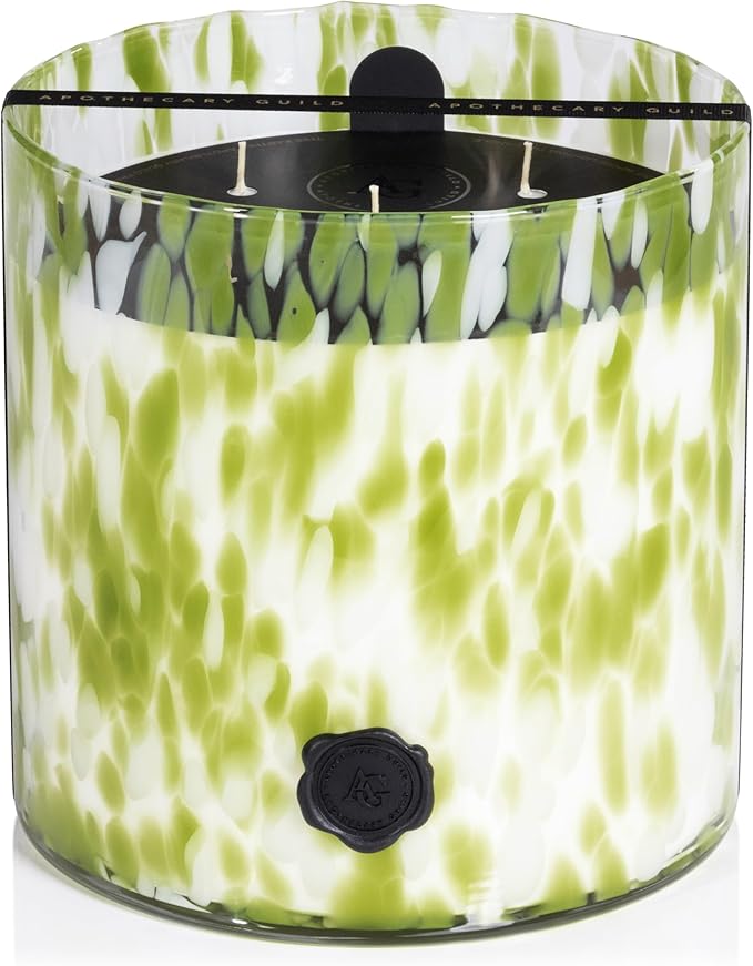 Zodax Apothecary Guild Scented Opal Glass Jar Candle - 128 oz/5-Wick - Sicilian Lemon Bergamot