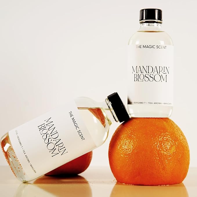 The Magic Scent Mandarin Blossom Diffuser Oil - Hotel & Home Luxury Scents Inspired by St. Regis Hotel, Maldives - Diffuser Oil Scents for Home Designed for Use in All Diffusers - 4 fl oz, 120 mL