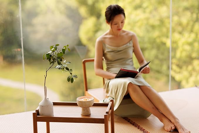 BLUEME Happiness - Yuzu & Ginger, Luxury Candle w/Essential Oils, 6 Wick, Hand-Poured Soy, Cotton Wick, Ceramic