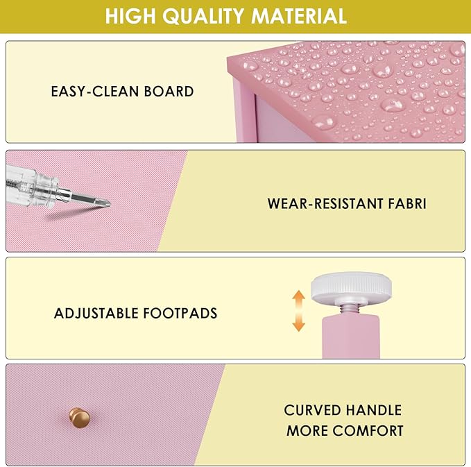 Arlopu 12-Drawer Dresser, 35.2’‘ Widened 6-Layer Fabric Storage Tower w/Textured Print Fabric Bins, Tall Chest Organizer Unit for Living Room, Hallway, Nursery, Closets, Adjustable Feetpad