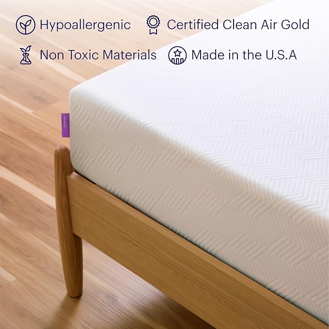 PurpleFlex Twin Mattress – 8" GelFlex Grid, Better Than Memory Foam, Temperature Neutral, Responsive, Breathable, Pressure Relief, Made in USA