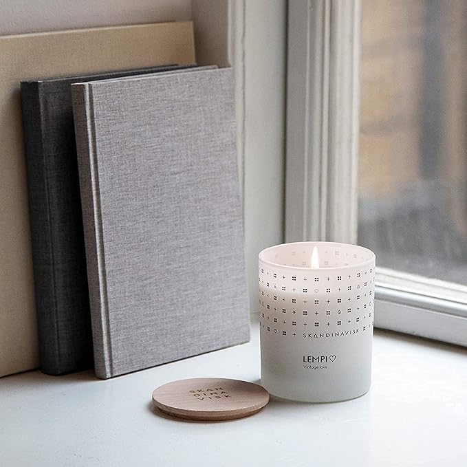 Skandinavisk LEMPI 'Love' Mini Scented Candle. Fragrance Notes: Peony and Rose, Strawberries and Mosses. 2.3 oz.