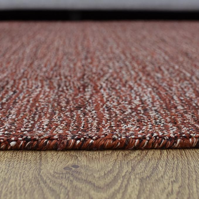 Hand Knotted Loom Wool ECO-Friendly Area Rugs - 2'6''x6', Runner, Light Blue Color, Solid Plain Design, High Pile Handmade Anti Skid Area Rugs for Living Room, Bed Room (L00111)