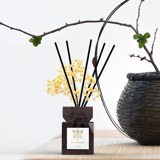 Reed Diffuser & Oil Diffuser Sticks, Aromatherapy, Home & Kitchen Décor,Fragrance and Gifts - Pack of 3 (Love Language)