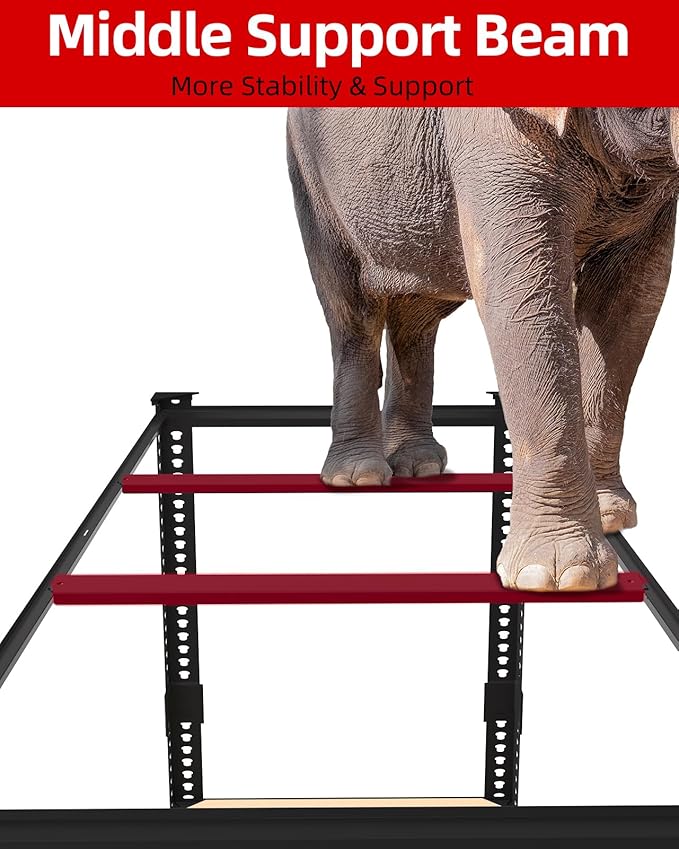 PrimeZone Heavy Duty Garage Storage Shelves - 48" W X 24" D X 72" H Adjustable Metal Shelving Unit, 5 Tier Industrial Shelves for Storage Standing Utility Rack for Warehouse, Basement, Black, 8 Pack