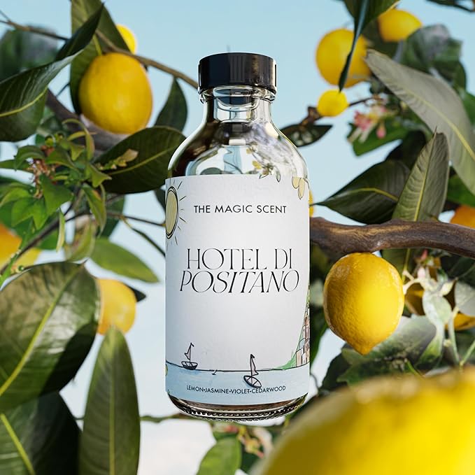 The Magic Scent Hotel Di Positano Diffuser Oil Scent - Cold-Air & Ultrasonic Fragrance Oil for Diffuser Inspired by Amalfi Coast, Italy - Essential Oils for Diffusers Aromatherapy - 4 fl oz, 120 mL