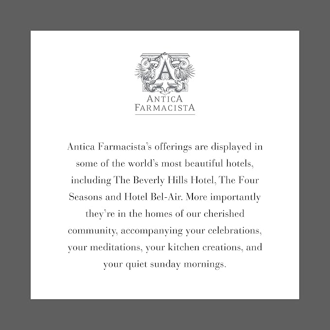 Antica Farmacista Home Ambiance Diffuser,Elderflower,3.4 Fl Oz