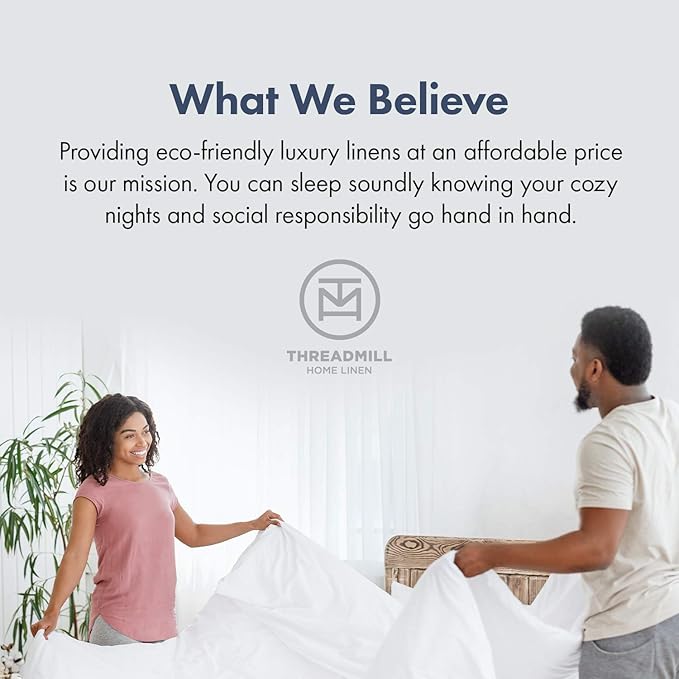 Threadmill 100% Cotton Sheets for Full Size Bed - 600 Thread Count Full Bed Sheets Set with 16” Deep Pocket - Damask Stripe Sateen Weave 4-Piece Bedding Set with Cooling Effect, Ivory