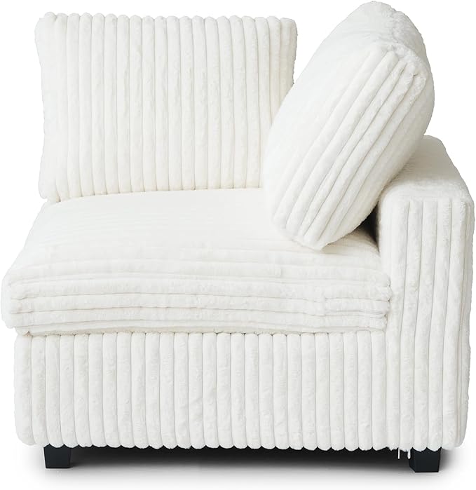 JACH 78" Deep Seat Sectional Couches, Convertable Sleeper Sofa for Living Room, Love Seat Couch, Sofa Covers Washable, Modular Sectional Sofas for Living Room, Apartment, Beige