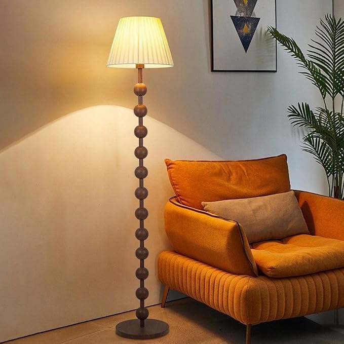 62" Tall Lamps,Led Floor Lamp for Living Room, 3 Color Dimming Metal Standing Lamps with Lampshade and Foot Switch,Suitable for Bedroom Office