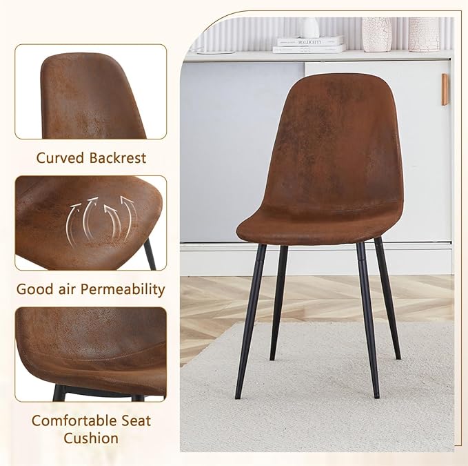 79" Dining Table Set for 10, Farmhouse Rectangular Dinner Table Set with Heavy Duty Legs，Large Dining Room Table and 10 Chairs for Kitchen, Brown