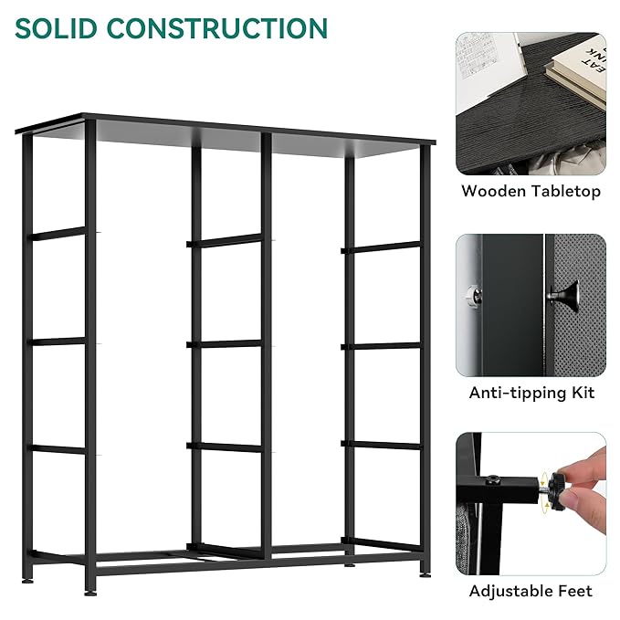 YITAHOME 8 Drawers Fabric Dresser - Storage Tower Unit Organizer Unit for Living Room & Closets - Sturdy Steel Frame & Easy Pull Fabric Bins