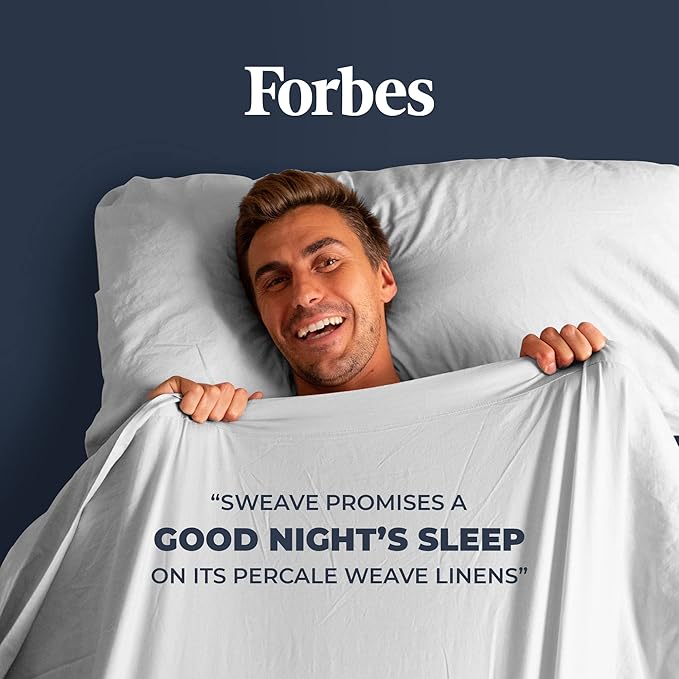 100% Egyptian Cotton Percale Sheets Split King Size - Genuine Luxurious 400 Thread Count - Naturally Crisp, Breathable, Skin-Friendly & Cooling - Softer After Each Wash -Oeko-TEX Certified Giza