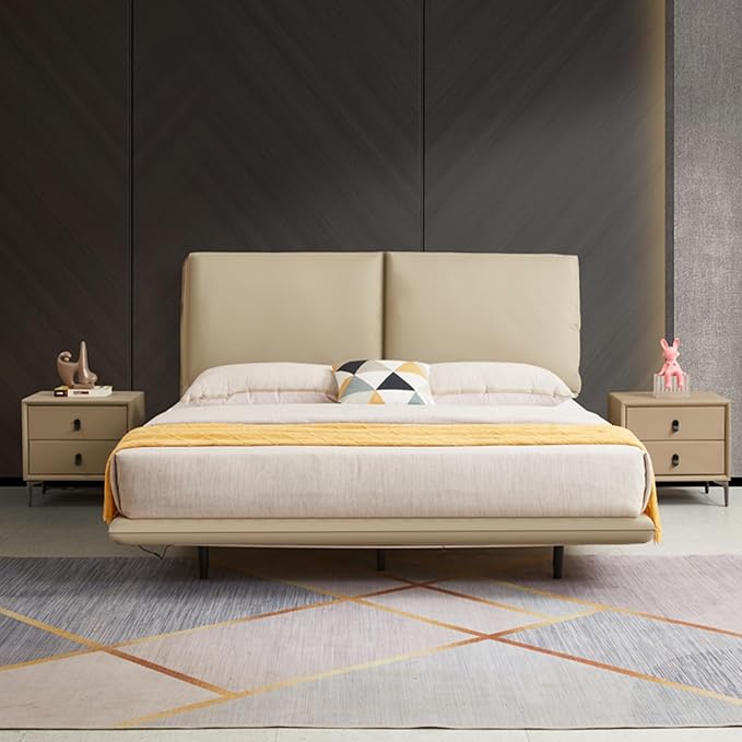 Modern Upholstered Bed Frame Sleek Design Comfort Padded Headboard Ideal for Modern Bedrooms Stylish and Sturdy (Twin XL)