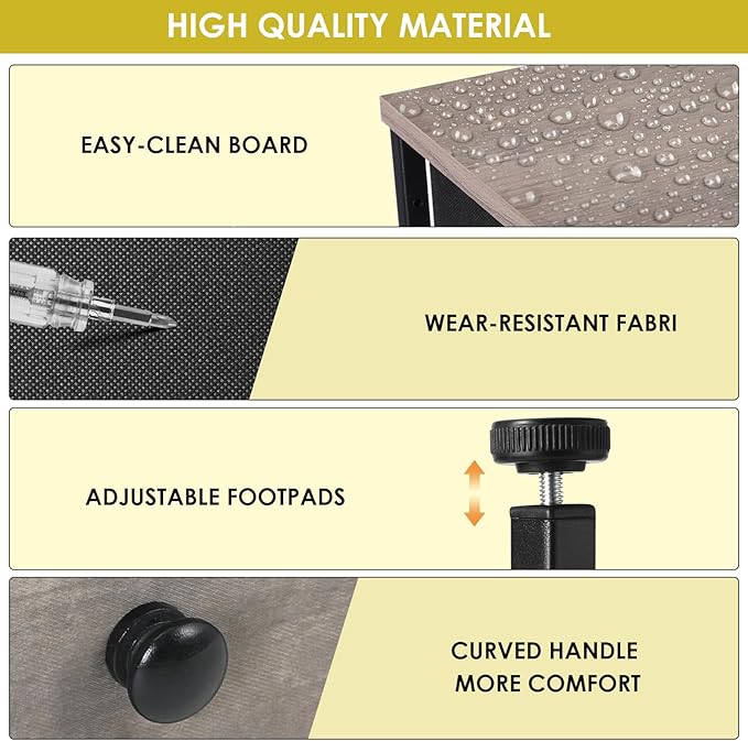 Arlopu 12-Drawer Dresser, 35.2’‘ Widened 6-Layer Fabric Storage Tower w/Textured Print Fabric Bins, Tall Chest Organizer Unit for Living Room, Hallway, Nursery, Closets, Adjustable Feetpad