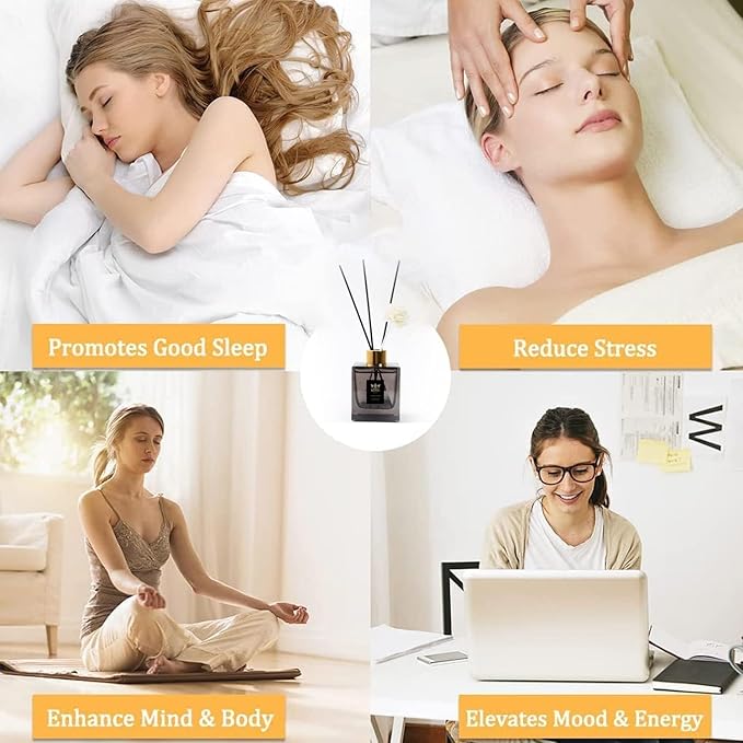 Reed Diffuser & Oil Diffuser Sticks, Aromatherapy, Home & Kitchen Décor,Fragrance and Gifts - Pack of 3 (Ritz Carlton)