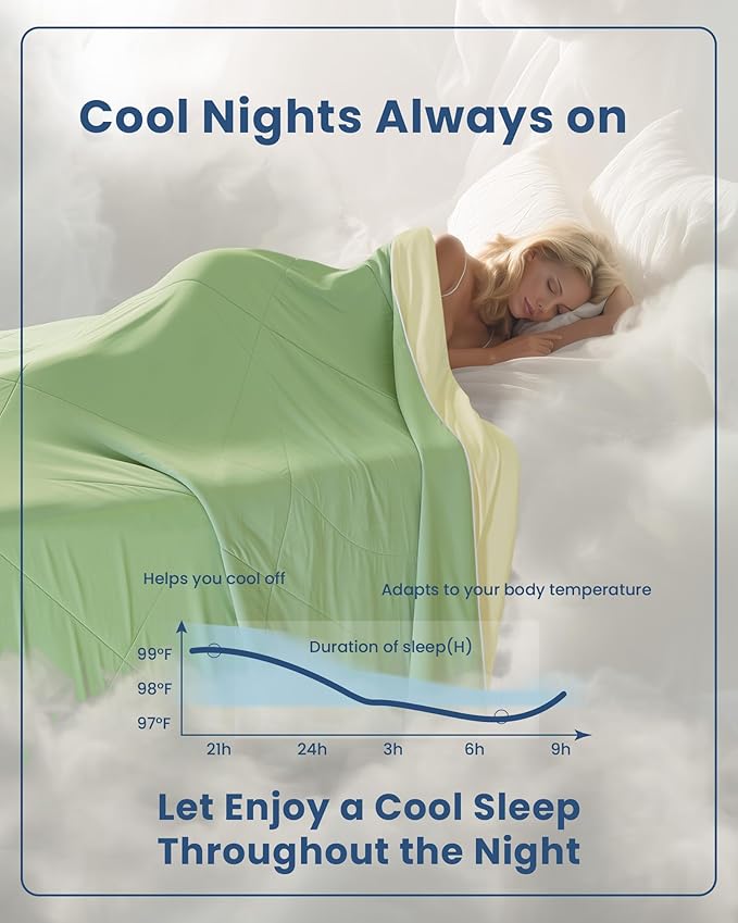 Cooling Silicone Foam Filled Cooling Comforter,Cooling Blanket for Hot Sleeper,Queen Size Summer Ice Comforter,All-Season Lightweight Bedding,Keep Cooling&Breathable All Night(88"x88")