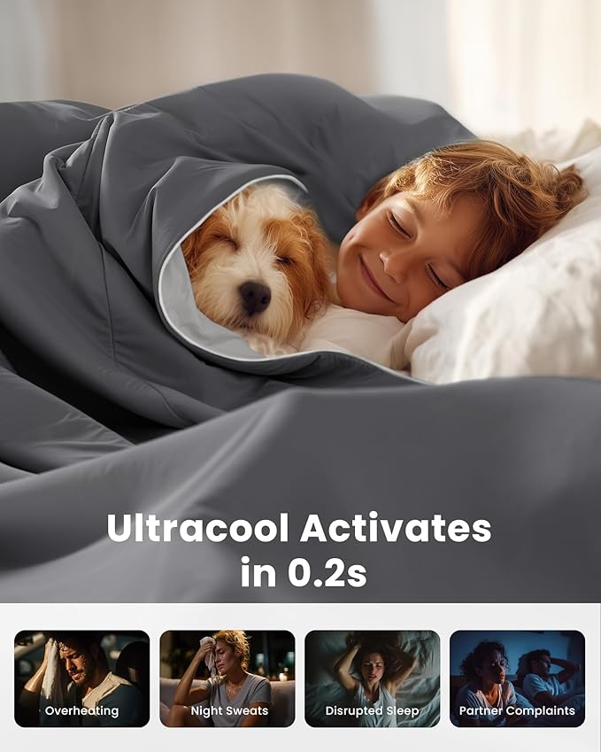 Cooling Silicone Foam Filled Cooling Comforter,Cooling Blanket for Hot Sleeper,Queen Size Summer Ice Comforter,All-Season Lightweight Bedding,Keep Cooling&Breathable All Night(88"x88")