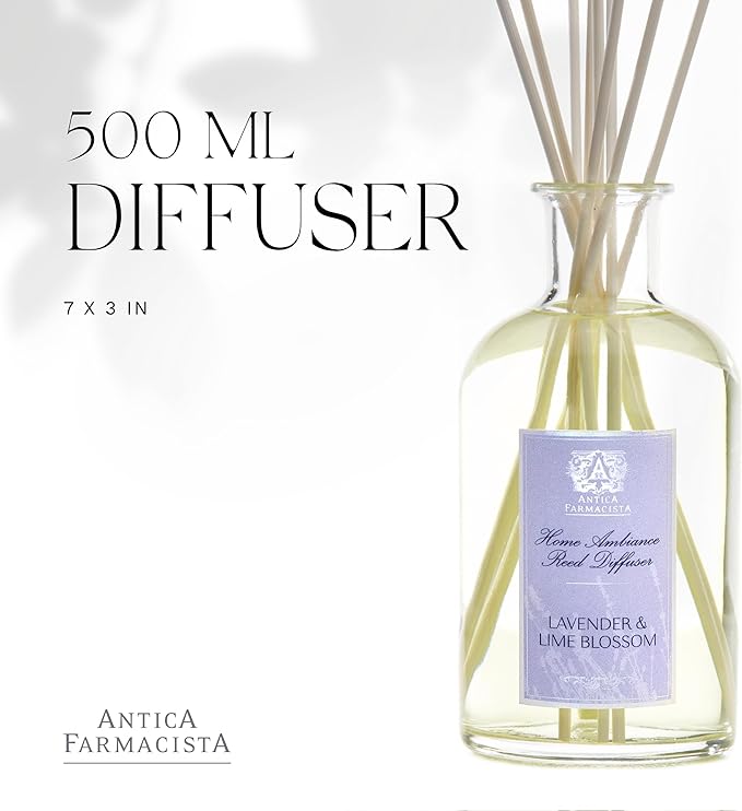 Antica Farmacista Home Ambiance Diffuser, Lavender & Lime Blossom, 16.9 Fl Oz