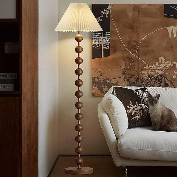 62" Modern Floor Lamp with White Shade and Foot Pedal Switch,Tall Industrial Floor Lamp with 3 Color Temperatures Led Bulb for Bedroom, Office,Living Room