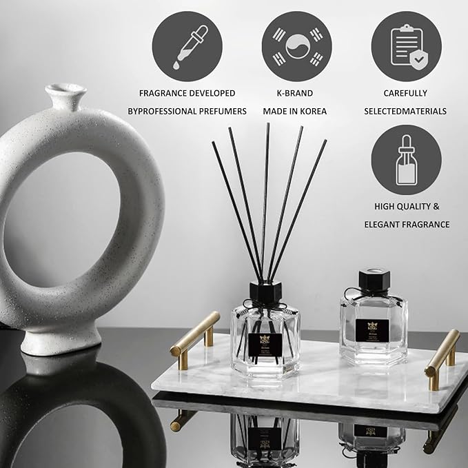 Reed Diffuser & Oil Diffuser Sticks, Aromatherapy, Home & Kitchen Décor,Fragrance and Gifts - Pack of 3 (Hilton Hottle)