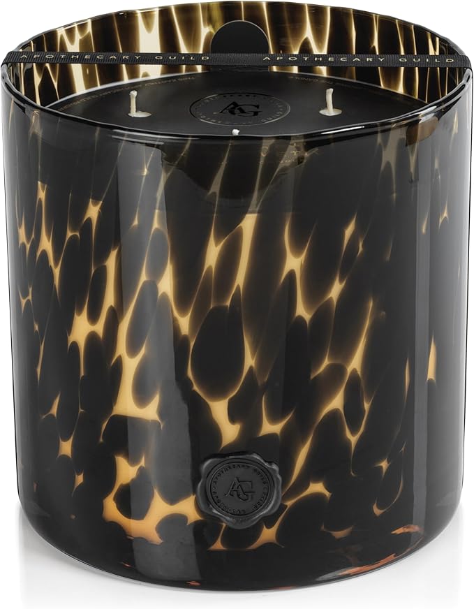 Zodax Apothecary Guild Scented Opal Glass Jar Candle - 128 oz/5-Wick - Cedar Leaf & Hinoki Cypress