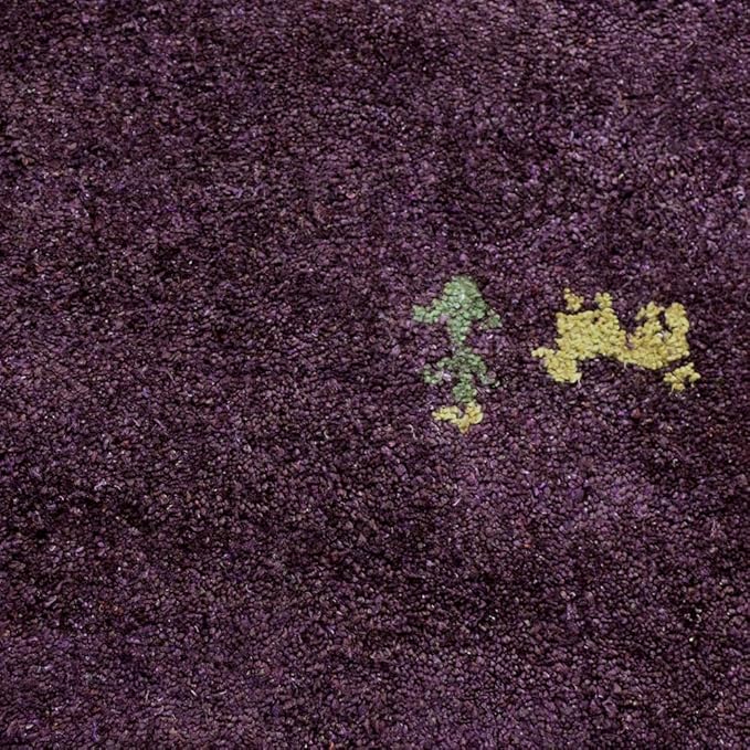 Hand Knotted Loom Wool ECO-Friendly Area Rugs - 2'6"x8', Runner, Gold Color, Solid Plain Design, High Pile Thick Handmade Anti Skid Area Rugs for Living Room, Bed Room (L00111)