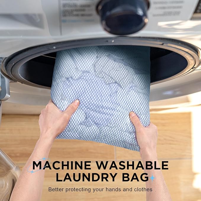 8 Set Compression Packing Cubes for Travel Essentials,Compressible Expandable Packing Cubes for Suitcase,OlarHike Luggage Organizer Bags for Travel,Handy Helper for Organizing Clothes(Light Blue)