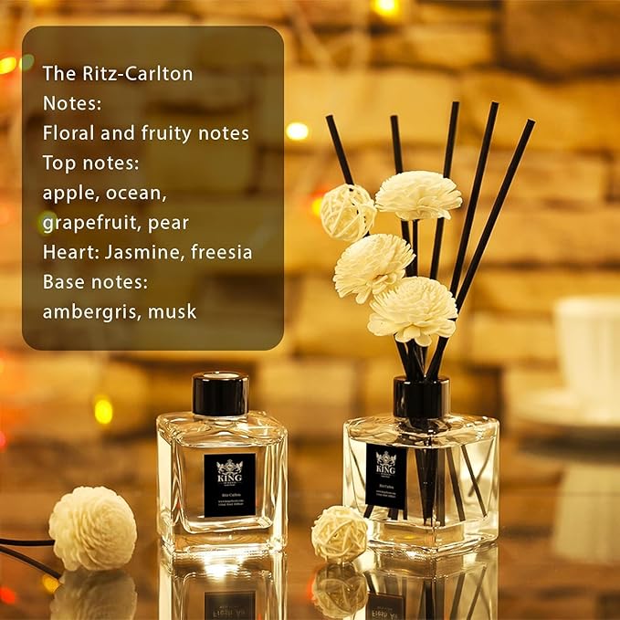 Reed Diffuser & Oil Diffuser Sticks, Aromatherapy, Home & Kitchen Décor,Fragrance and Gifts - Pack of 3 (Ritz Carlton)