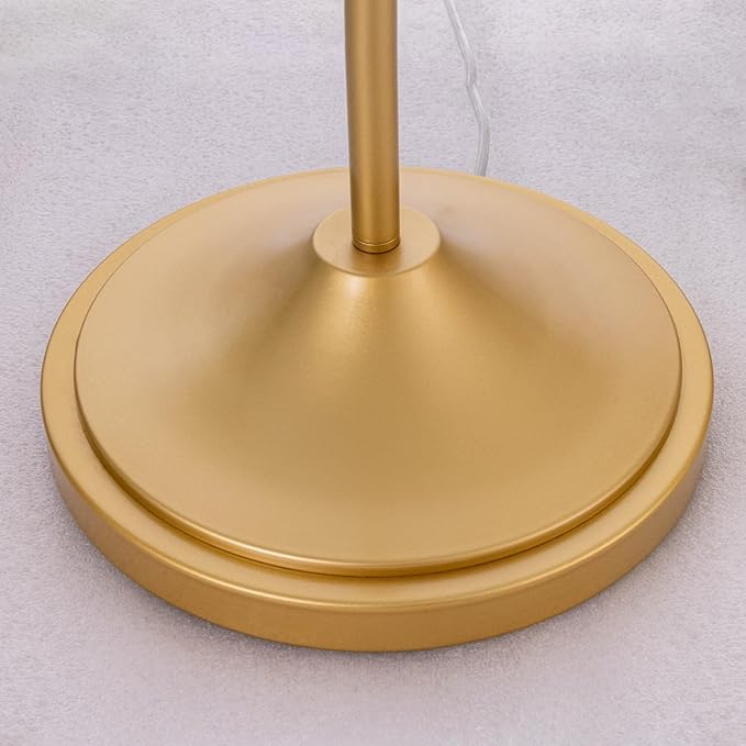 TOCHIC 5-Light Farmhouse Tranditional Crystal Floor Lamp, Gold Craft Candelabra Lighting Fixture 65'' Tall for Living Room, Dining Room, Entryway, Bedroom