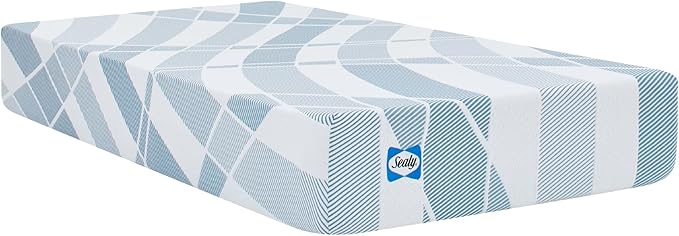 Sealy Dreamlife 10” Foam Mattress-in-a-Box, Twin, SealyComfort Gel Memory Foam, Surface-Guard Technology, 10 Year Limited Warranty, Made in The USA