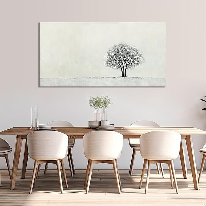 Canvas Wall Art Decor Wall Art Pictures for Living Room Black and White Wall Art Decor Canvas Modern Art Wall Decor Minimalist Tree Wall Art Prints Art Work for Home Office Wall Decor 20" X 40"