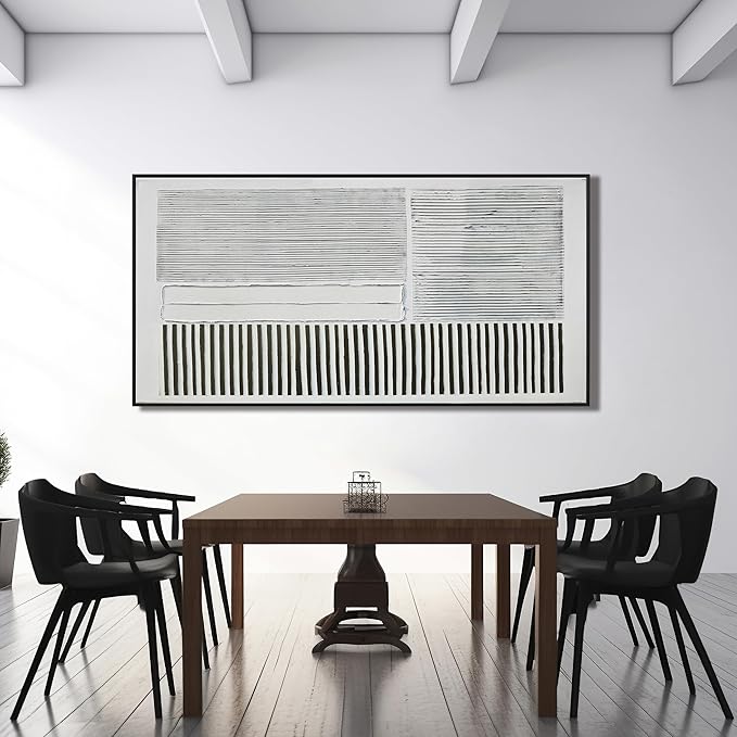 KUPTEU Canvas Oversized Wall Art Decor Large Wall Art For Living Room Abstract Canvas Art Wall Decor Artwork For Walls Framed Black and White Wall Art Prints Modern Bedroom Office Decor 29" x 58"