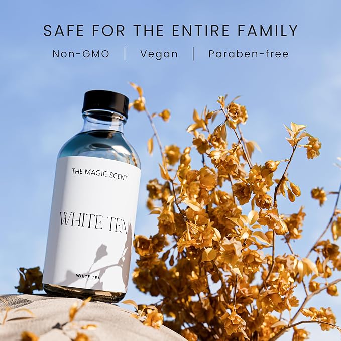 The Magic Scent White Tea Diffuser Oil - Hotel & Home Luxury Scents - Diffuser Oil Scents for Home Designed for Use in All Diffusers - 4 fl oz, 120 mL