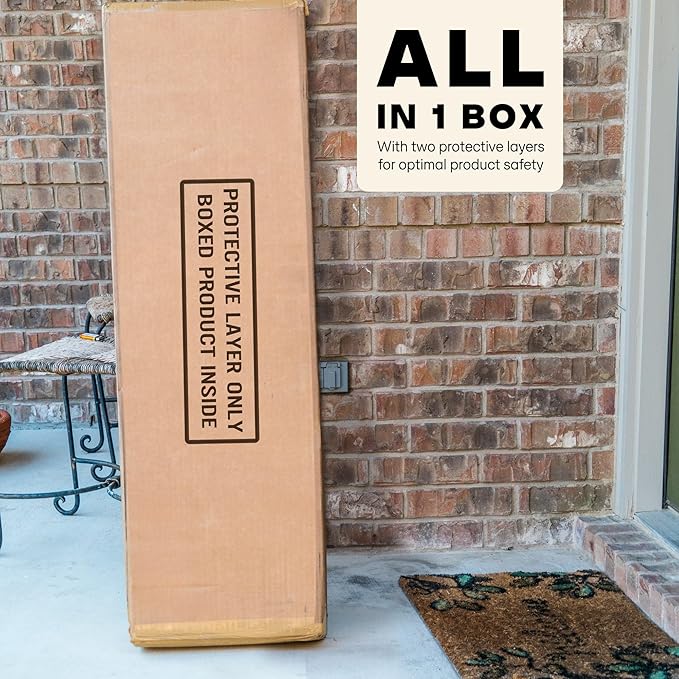 Acacia Callisto King Solid Wood Platform Bed Frame with Headboard – Gift Matching Nightstand Included, Mid-Century Modern, Black Ristretto, No Box Spring Needed, Sturdy, Easy Assembly