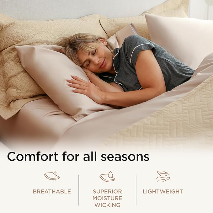 Threadmill Luxury Cotton Blankets for King Size Bed | All-Season Cozy 100% Cotton King Size Blanket | Criss Cross Jacquard Soft & Lightweight Coverlet fits California King Bed, 104x92 | Beige