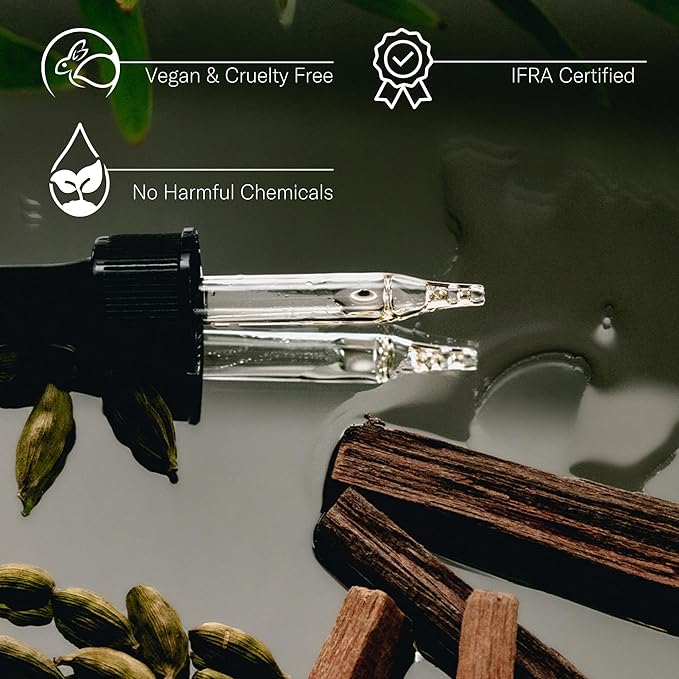 AromaTech Santal Escape Premium Aroma Oil – Uplifting & Sophisticated Home Fragrance with Notes of Sandalwood, Iris & Ocean Air for Scent Diffusers, Cold-Air and UltraSonic Scent Machines – 60 mL