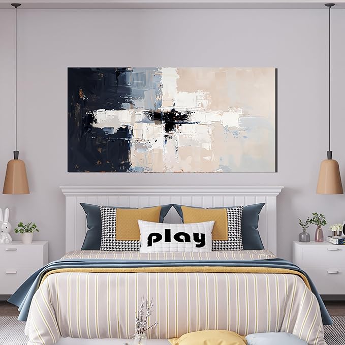 Abstract Wall Art Decor Wall Art Pictures for Living Room Abstract Canvas Art Wall Decor Modern White Wall Art Prints Artwork for Walls Black and White Wall Art Decorations Home Office Decor 20" X 40"