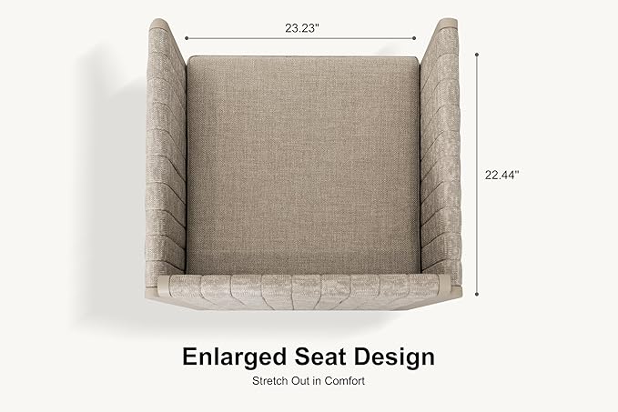 PURPLE LEAF 7 Pieces Patio Dining Furniture Set Modern Outdoor Furniture Set Aluminum Dining Table and Chairs with Olefin Cushions Pillows for Garden Backyard Kitchen Beige