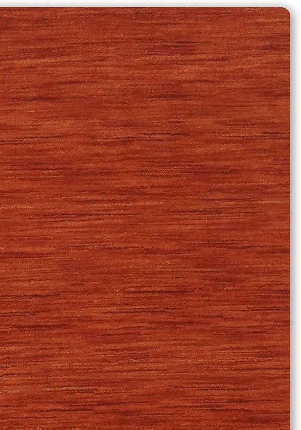 Hand Knotted Loom Wool ECO-Friendly Area Rugs - 2'6"x8', Runner, Light Red Color, Solid Plain Design, High Pile Handmade Anti Skid Area Rugs for Living Room, Bed Room (L00111)