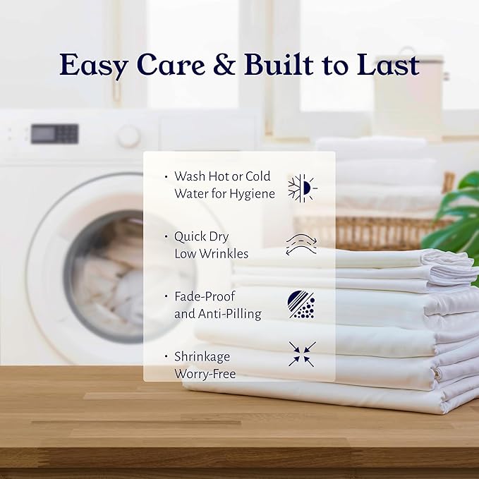 California Design Den Twin XL Sheets Set - Luxury 600 Thread Count Sateen, Natural 100% Cotton Bed Sheets Twin XL, Fully Elasticized Deep Pockets, Cool and Durable Bedding for Dorm Room - Soft Linen