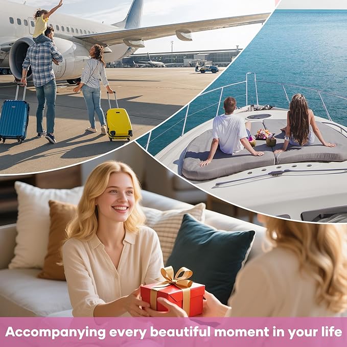 10 Set Compression Packing Cubes for Travel Women Mom,OlarHike Luggage Clothes Storage Gifts for Travelers,Airplane/Cruise/Car/Train Travel Essentials,Compressible Expandable Saver Space Bags(Beige)