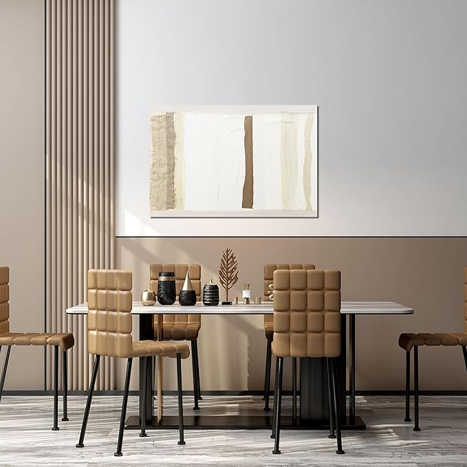 Canvas Wall Art Decor Large Wall Art for Living Room Brown And White Wall Art Decor Artwork for Walls Oversized Abstract Wall Art Prints Canvas Art Wall Decor 32"X48" Bedroom Office Wall Decor