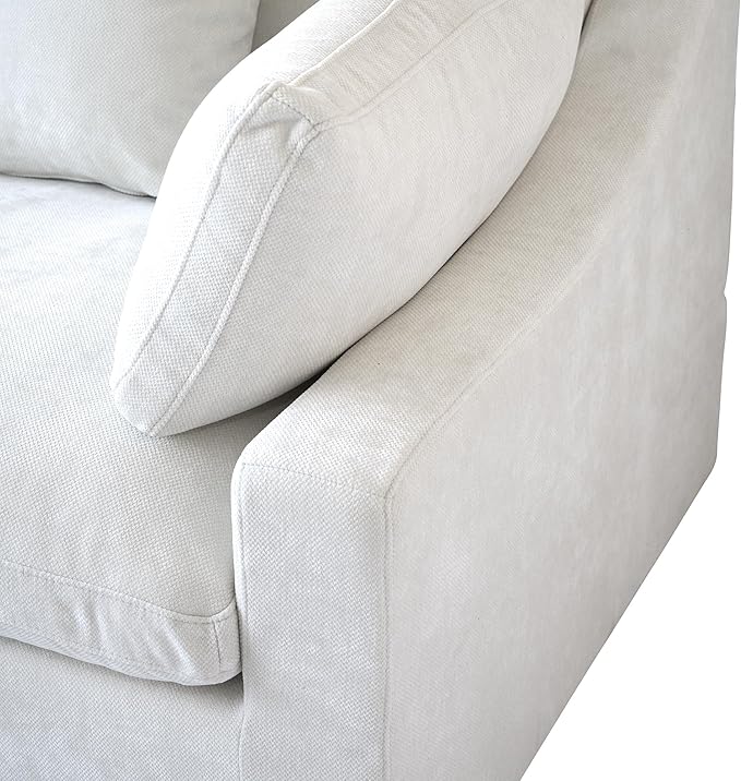 Cloud Couch Modular Sectional Sofa, 156" U Shaped Couch, Oversized Down Filled Convertible Wide Seater with 2 Ottomans for Living Room Set, Covers Washable&Replaceable,White