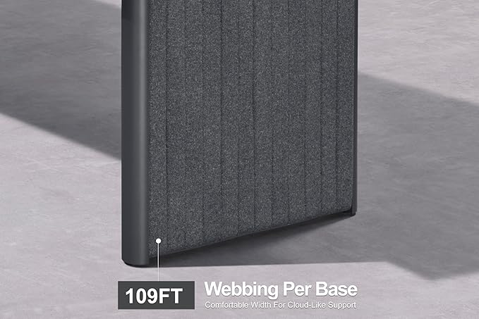 PURPLE LEAF 9 Pieces Outdoor Patio Dining Set Modern Large Weather-Resistant Table and Aluminum Chairs with Olefin Fabric Cushions for Family Dinners Indoor Decor Kitchen Grey