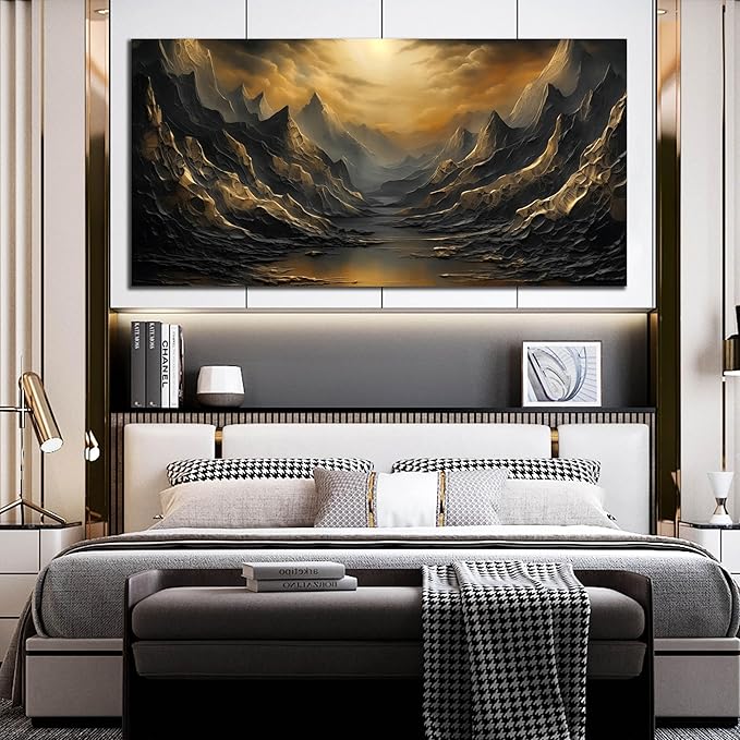 Nature Wall Art for Living Room Bedroom Office Large Mountain Canvas Pictures Landscape Wall Decoration 29x59 Modern Artwork