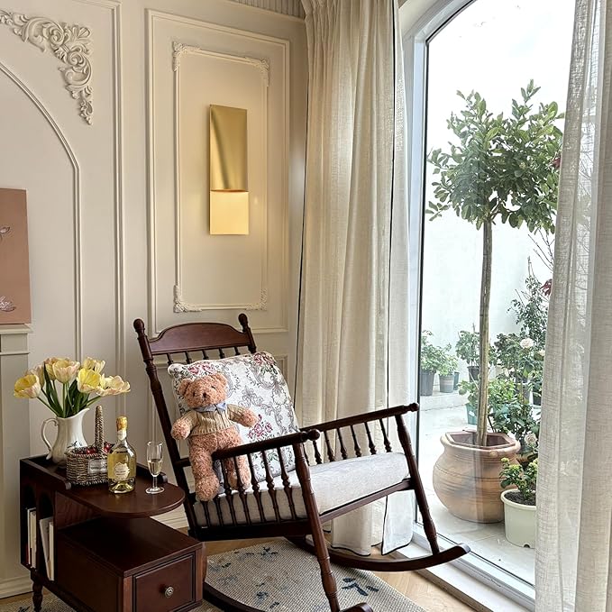 18" Wall Sconce Gold, Modern Decorative Wall Sconces, Suitable For Exterior Patio, Porch, Bedroom, Living Room, This Wall Light Can Withstand Harsh Weather Conditions Such As Rain And Snow Outdoors