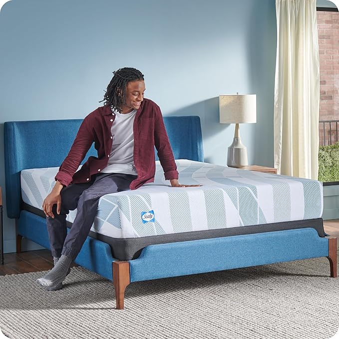 Sealy Dreamlife 10” Foam Mattress-in-a-Box, Queen, SealyComfort Gel Memory Foam, Surface-Guard Technology, 10 Year Limited Warranty, Made in The USA